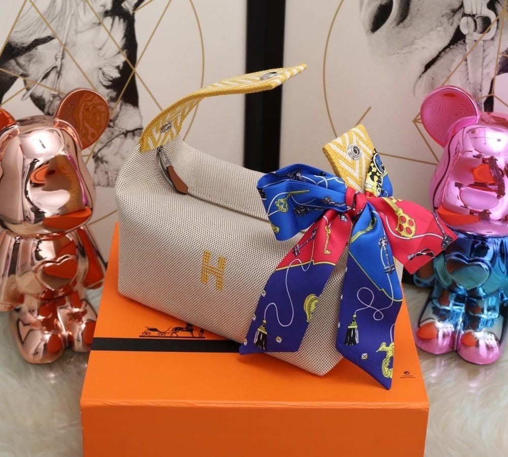 1:1 Replica Hermes Bride A Brac Case Grey Bag For Women, Women's Handbags, Shoulder Bags 9.8in/25cm