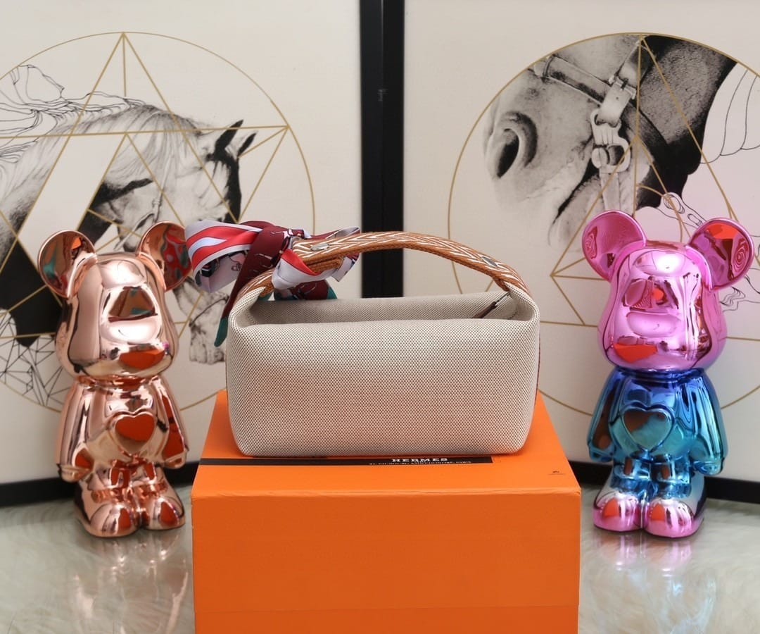 1:1 Replica Hermes Bride A Brac Case Grey Bag For Women, Women's Handbags, Shoulder Bags 9.8in/25cm - Image 9