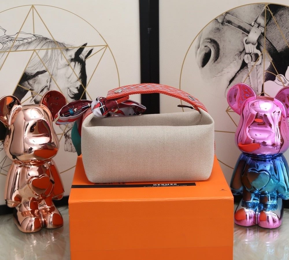 1:1 Replica Hermes Bride A Brac Case Grey Bag For Women, Women's Handbags, Shoulder Bags 9.8in/25cm