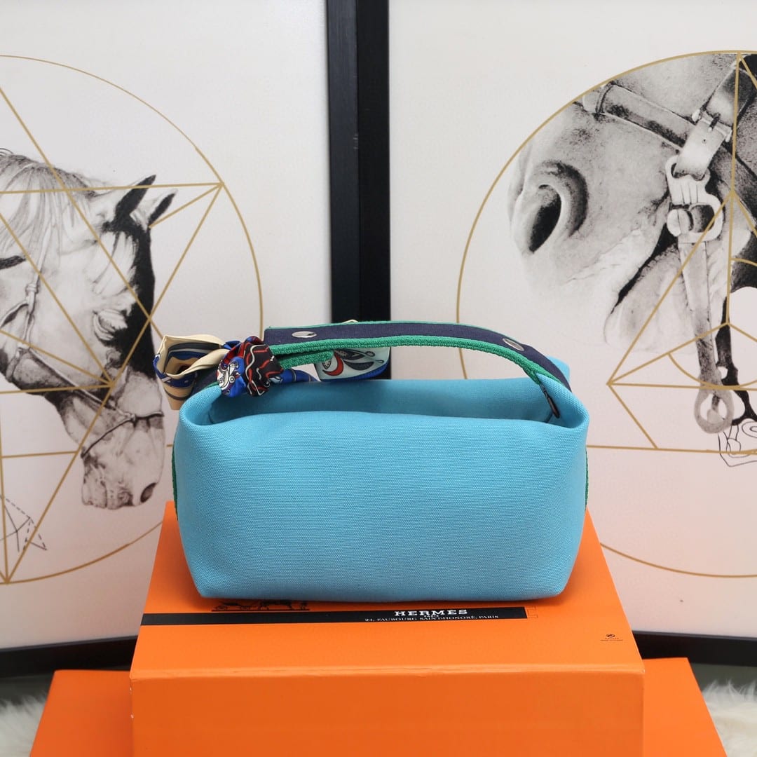 1:1 Replica Hermes Bride A Brac Case Light Blue Bag For Women, Women's Handbags, Shoulder Bags 9.8in/25cm - Image 6