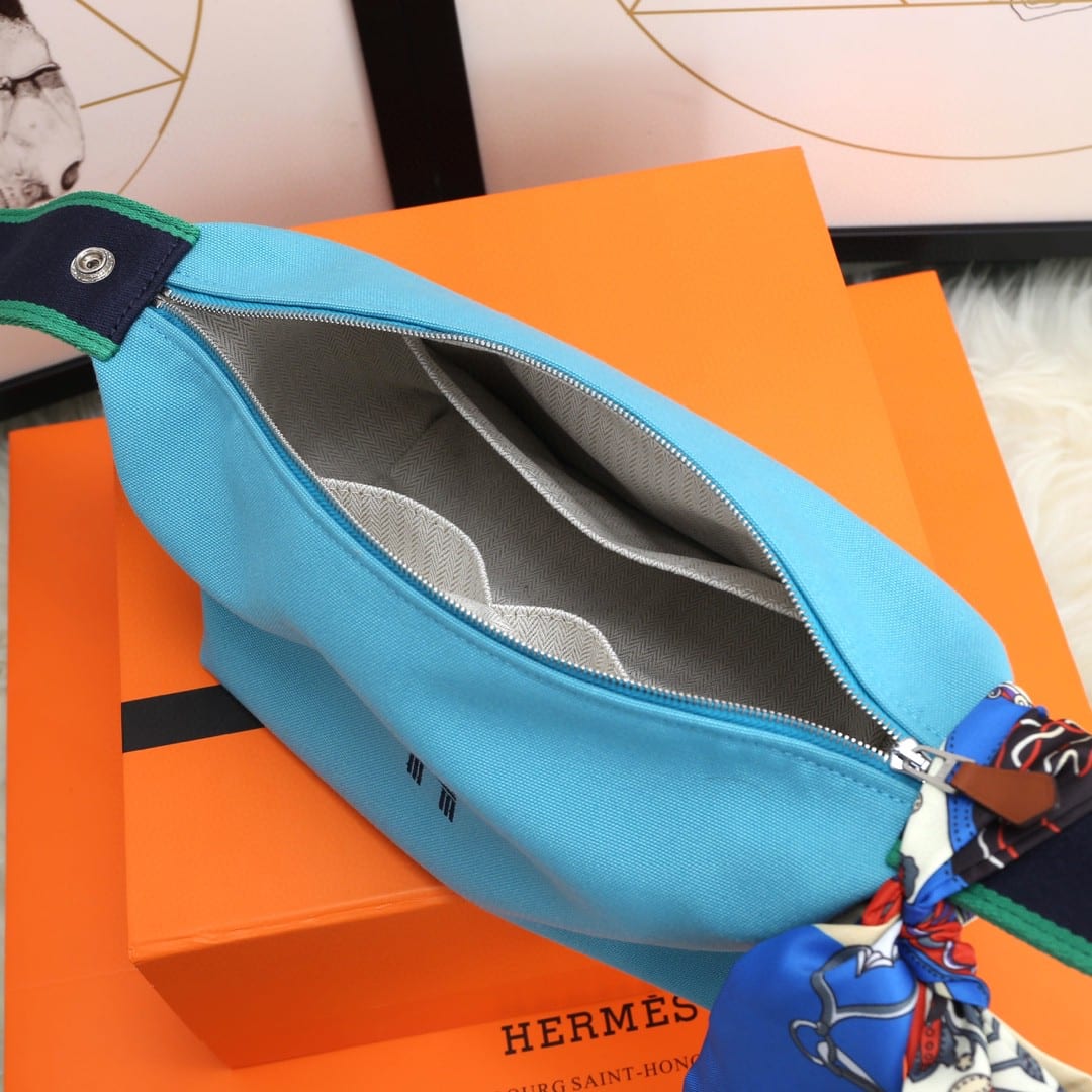 1:1 Replica Hermes Bride A Brac Case Light Blue Bag For Women, Women's Handbags, Shoulder Bags 9.8in/25cm - Image 4