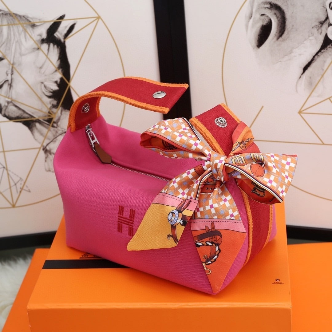 1:1 Replica Hermes Bride A Brac Case Pink Bag For Women, Women's Handbags, Shoulder Bags 9.8in/25cm - Image 2