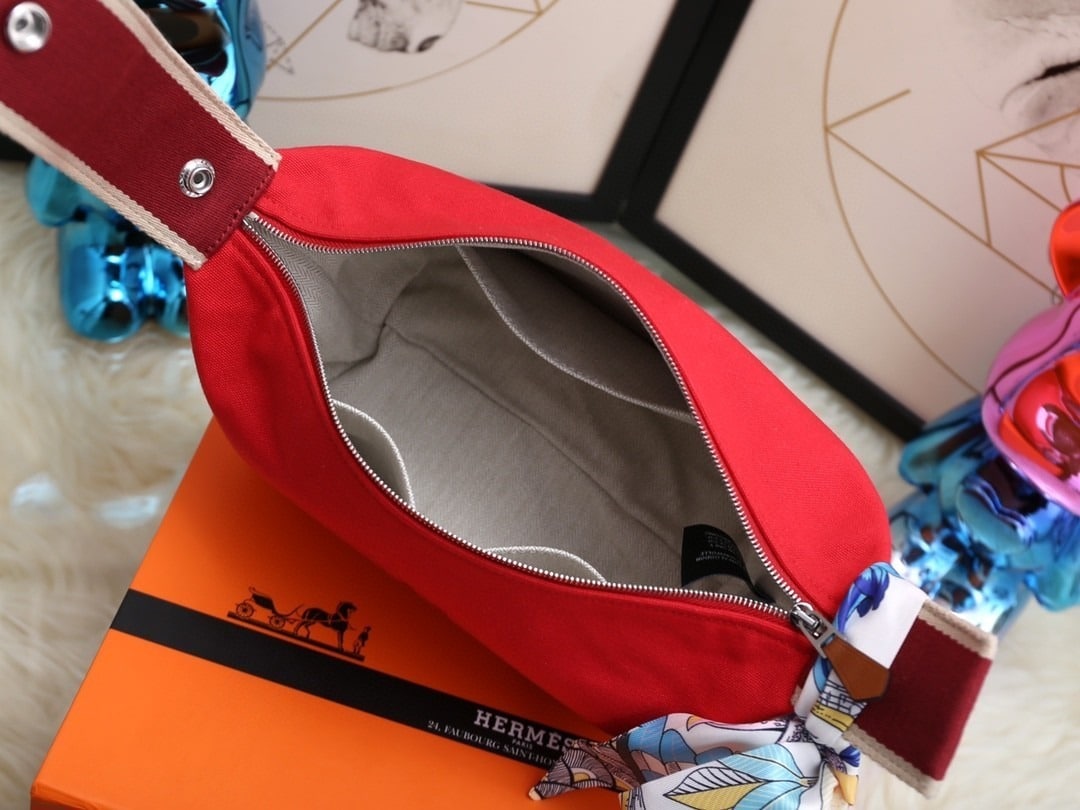 1:1 Replica Hermes Bride A Brac Case Red Bag For Women, Women's Handbags, Shoulder Bags 9.8in/25cm - Image 5