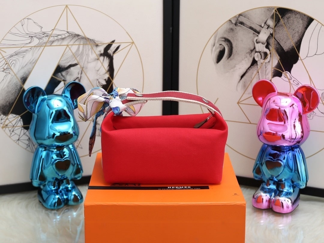 1:1 Replica Hermes Bride A Brac Case Red Bag For Women, Women's Handbags, Shoulder Bags 9.8in/25cm - Image 4