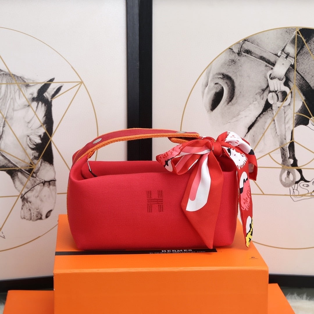 1:1 Replica Hermes Bride A Brac Case Red Bag For Women, Women's Handbags, Shoulder Bags 9.8in/25cm - Image 4