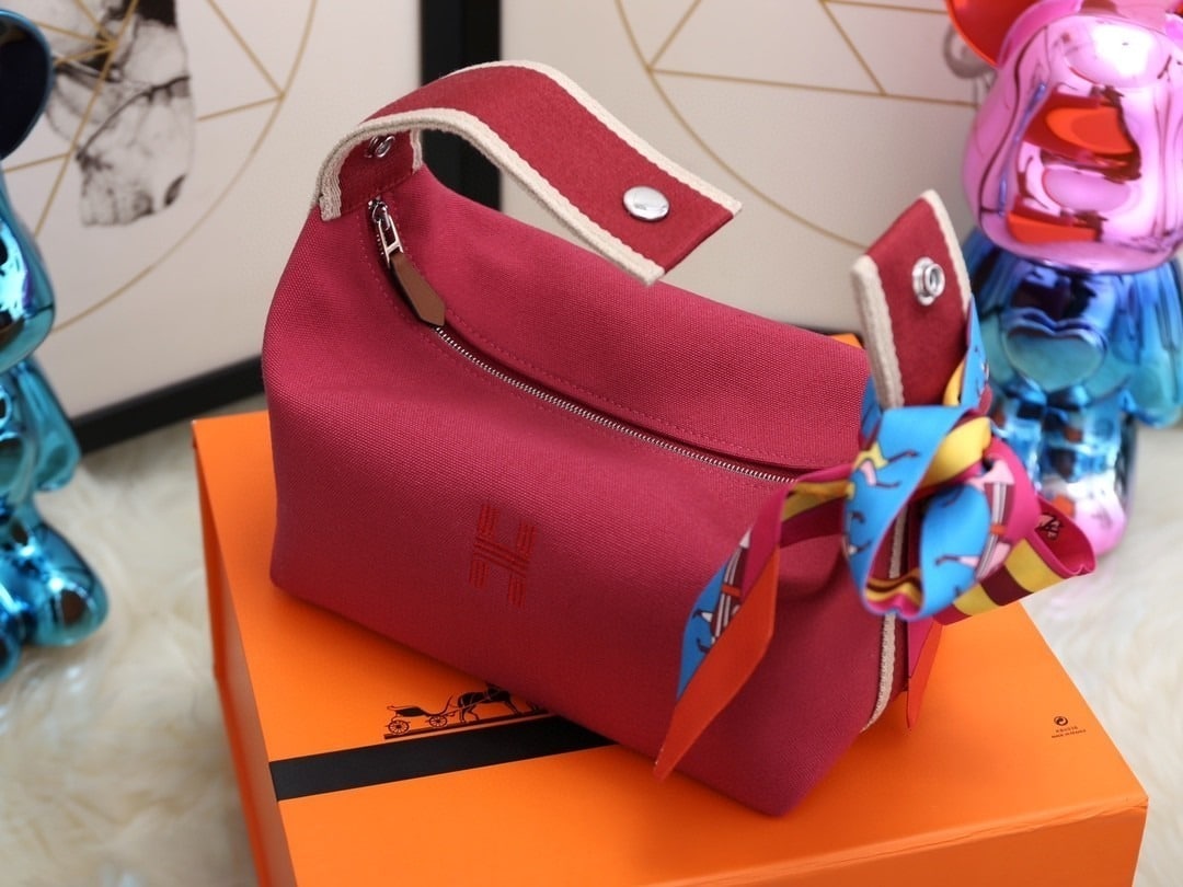 1:1 Replica Hermes Bride A Brac Case Red Bag For Women, Women's Handbags, Shoulder Bags 9.8in/25cm - Image 3