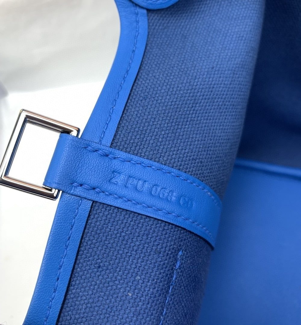 1:1 Replica Hermes Cargo Picotin Lock 18 Blue, Silver Toned Hardware Bag For Women, Women's Handbags, Shoulder Bags 7.1in/18cm