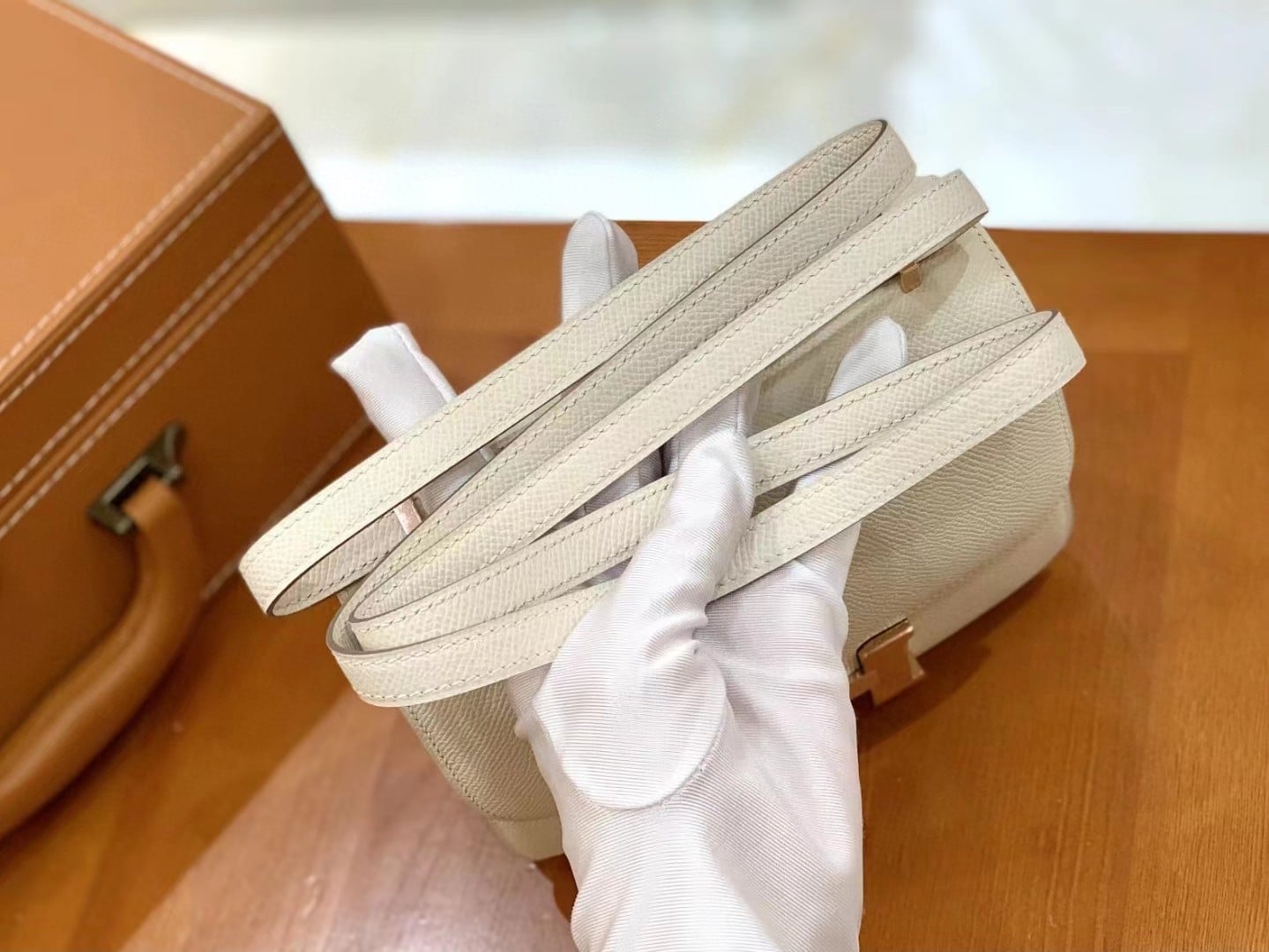1:1 Replica Hermes Constance 23 Epsom Beige For Women, Women's Handbags, Shoulder Bags 9in/23cm - Image 8