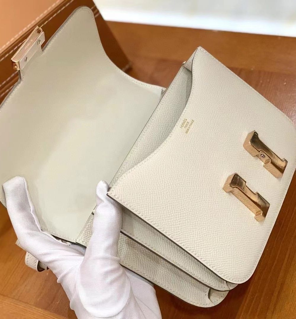 1:1 Replica Hermes Constance 23 Epsom Beige For Women, Women's Handbags, Shoulder Bags 9in/23cm