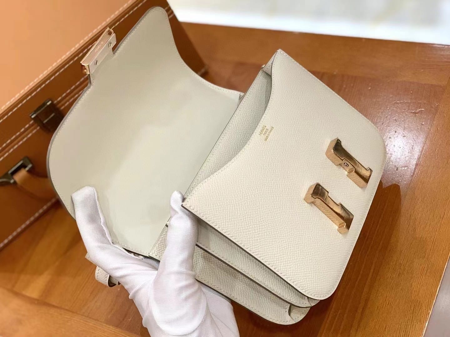 1:1 Replica Hermes Constance 23 Epsom Beige For Women, Women's Handbags, Shoulder Bags 9in/23cm - Image 6