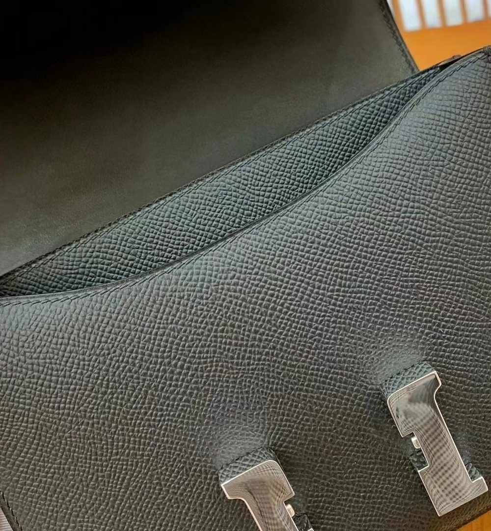 1:1 Replica Hermes Constance 23 Epsom Black For Women, Women's Handbags, Shoulder Bag 9in/23cm
