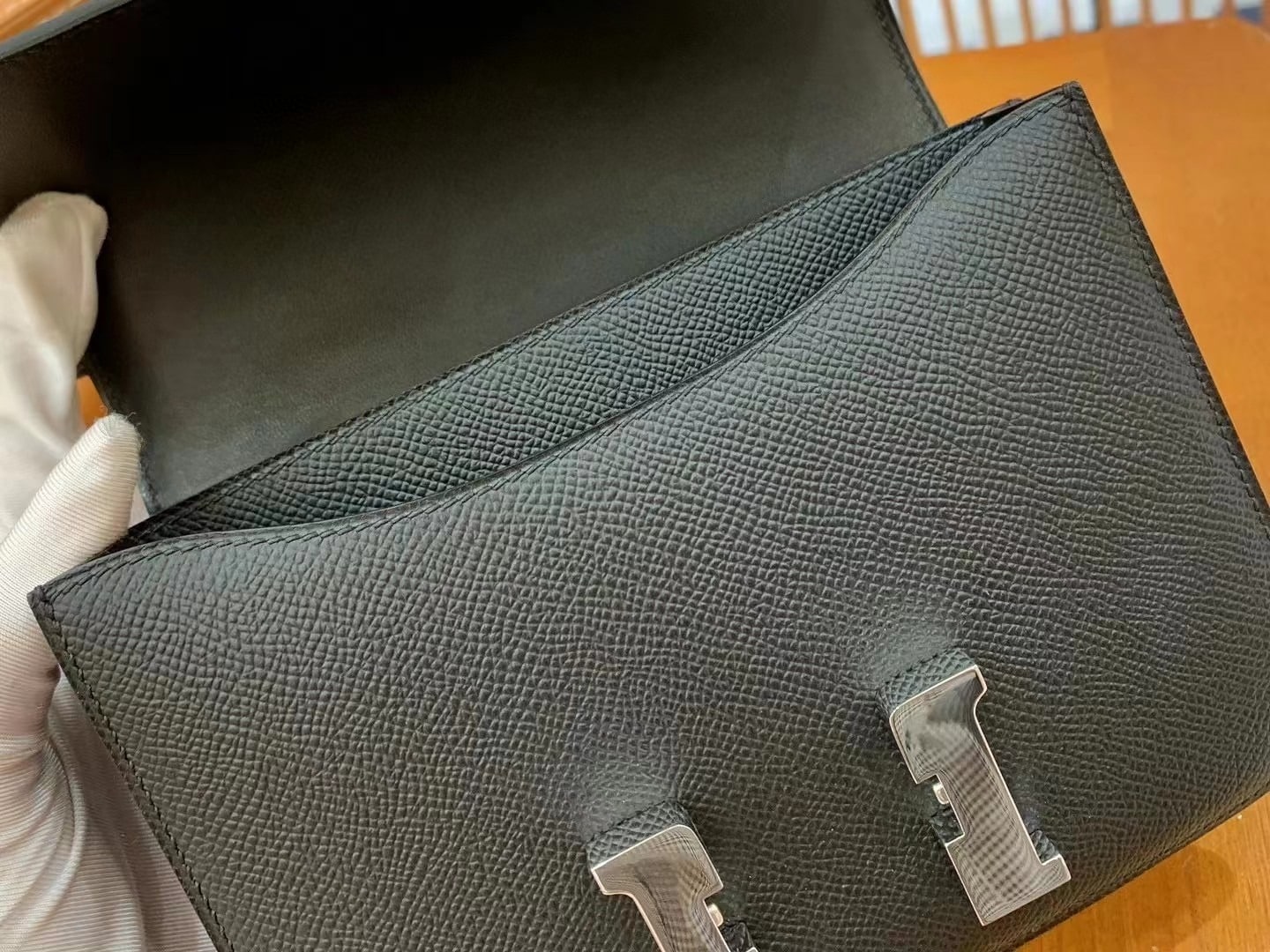 1:1 Replica Hermes Constance 23 Epsom Black For Women, Women's Handbags, Shoulder Bag 9in/23cm - Image 6