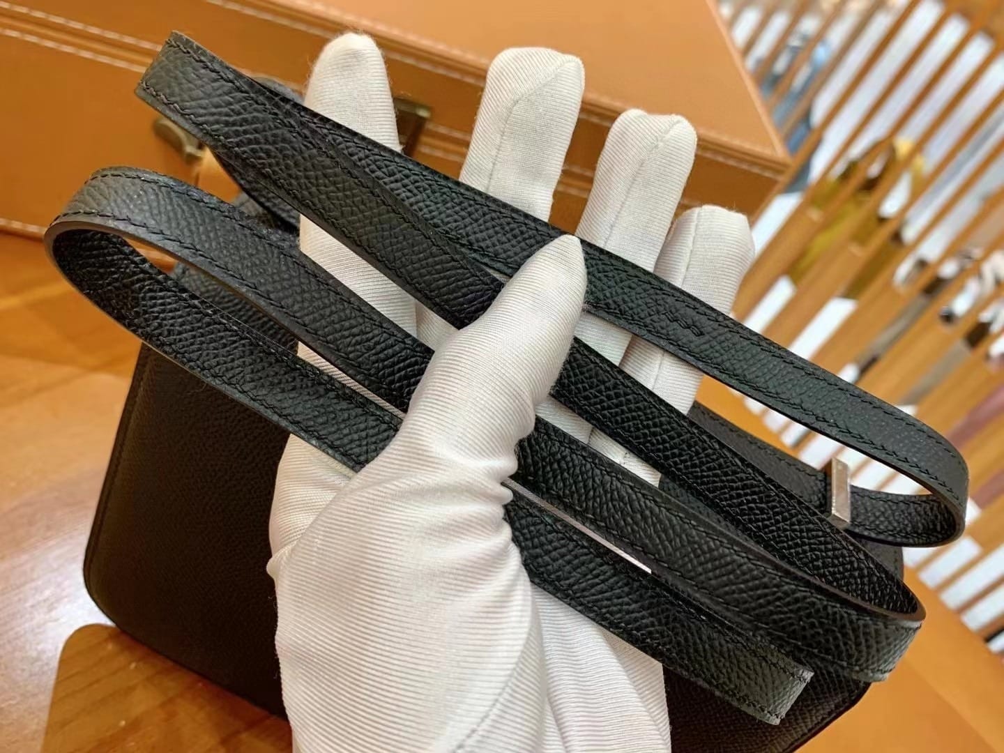 1:1 Replica Hermes Constance 23 Epsom Black For Women, Women's Handbags, Shoulder Bag 9in/23cm - Image 7