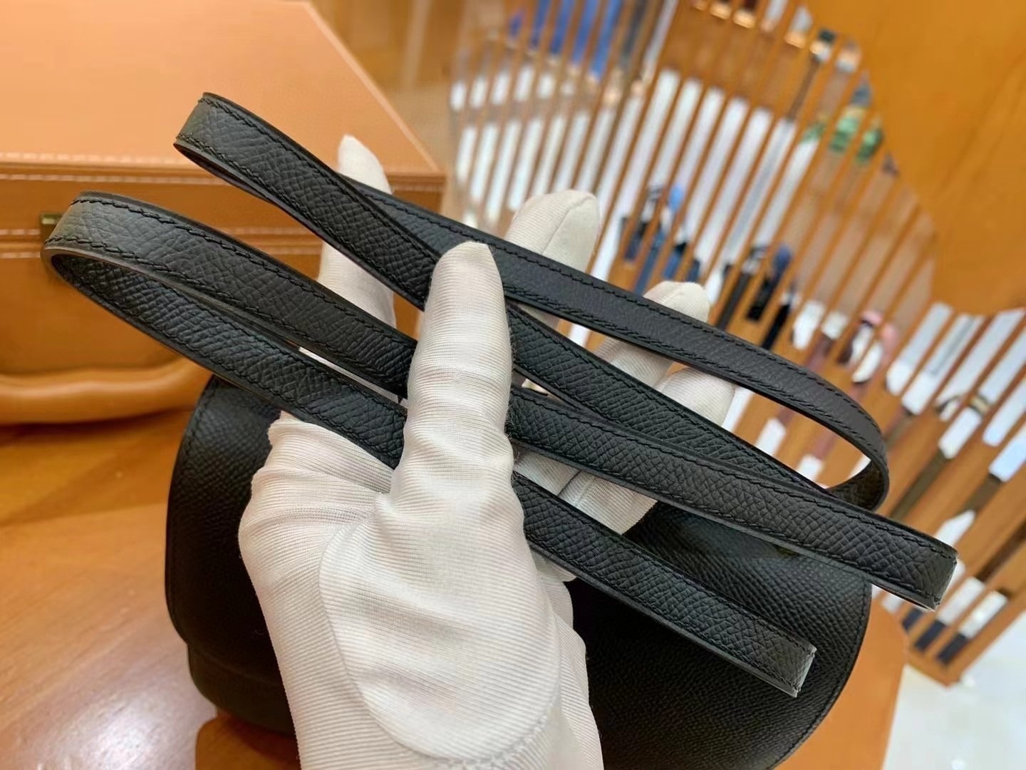 1:1 Replica Hermes Constance 23 Epsom Black For Women, Women's Handbags, Shoulder Bags 9in/23cm - Image 5