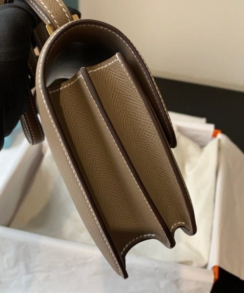 1:1 Replica Hermes Constance 23 Epsom Grey Galet For Women, Women’s Handbags, Shoulder Bags 9in/23cm