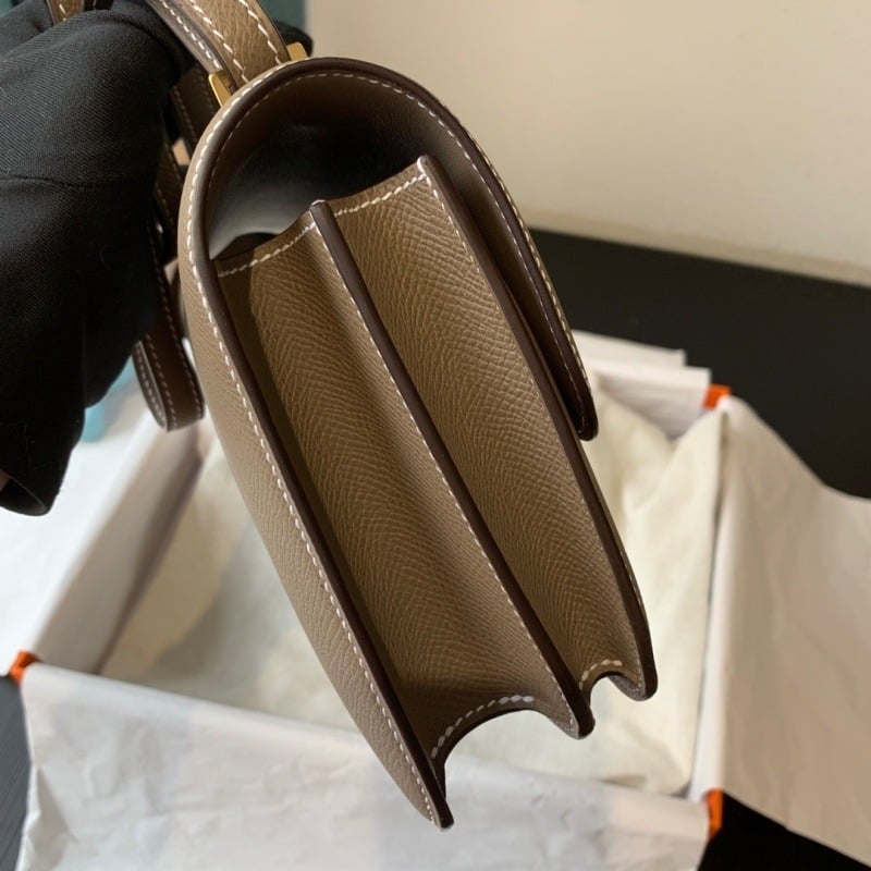 1:1 Replica Hermes Constance 23 Epsom Grey Galet For Women, Women’s Handbags, Shoulder Bags 9in/23cm - Image 3