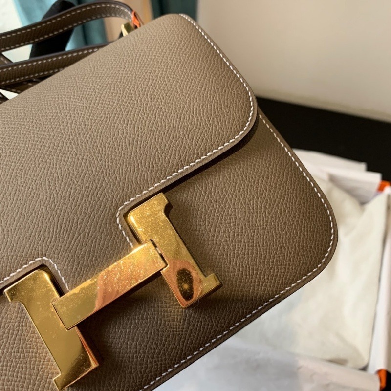 1:1 Replica Hermes Constance 23 Epsom Grey Galet For Women, Women’s Handbags, Shoulder Bags 9in/23cm - Image 2