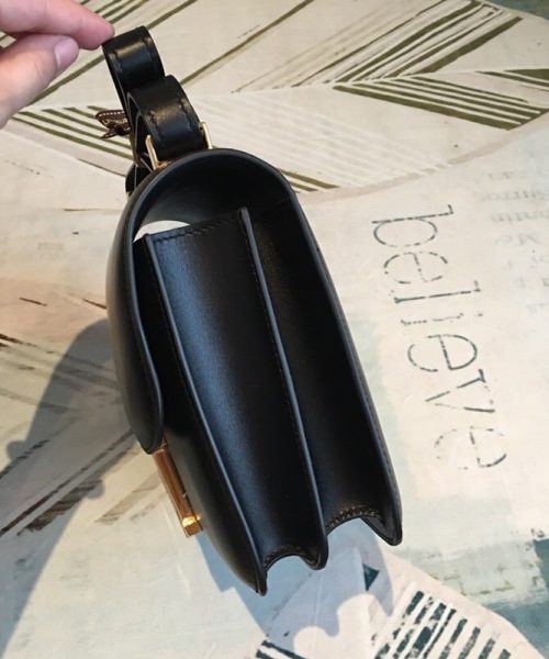 1:1 Replica Hermes Constance 24 Swift Black For Women Gold Toned Hardware, Women's Handbags, Shoulder Bags 9.5in/24cm