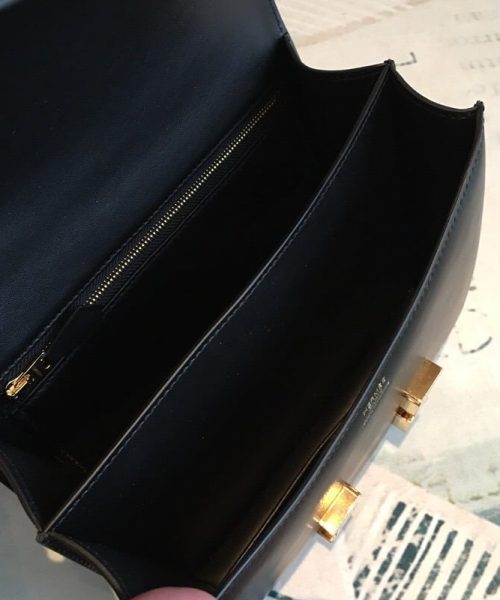 1:1 Replica Hermes Constance 24 Swift Black For Women Gold Toned Hardware, Women's Handbags, Shoulder Bags 9.5in/24cm