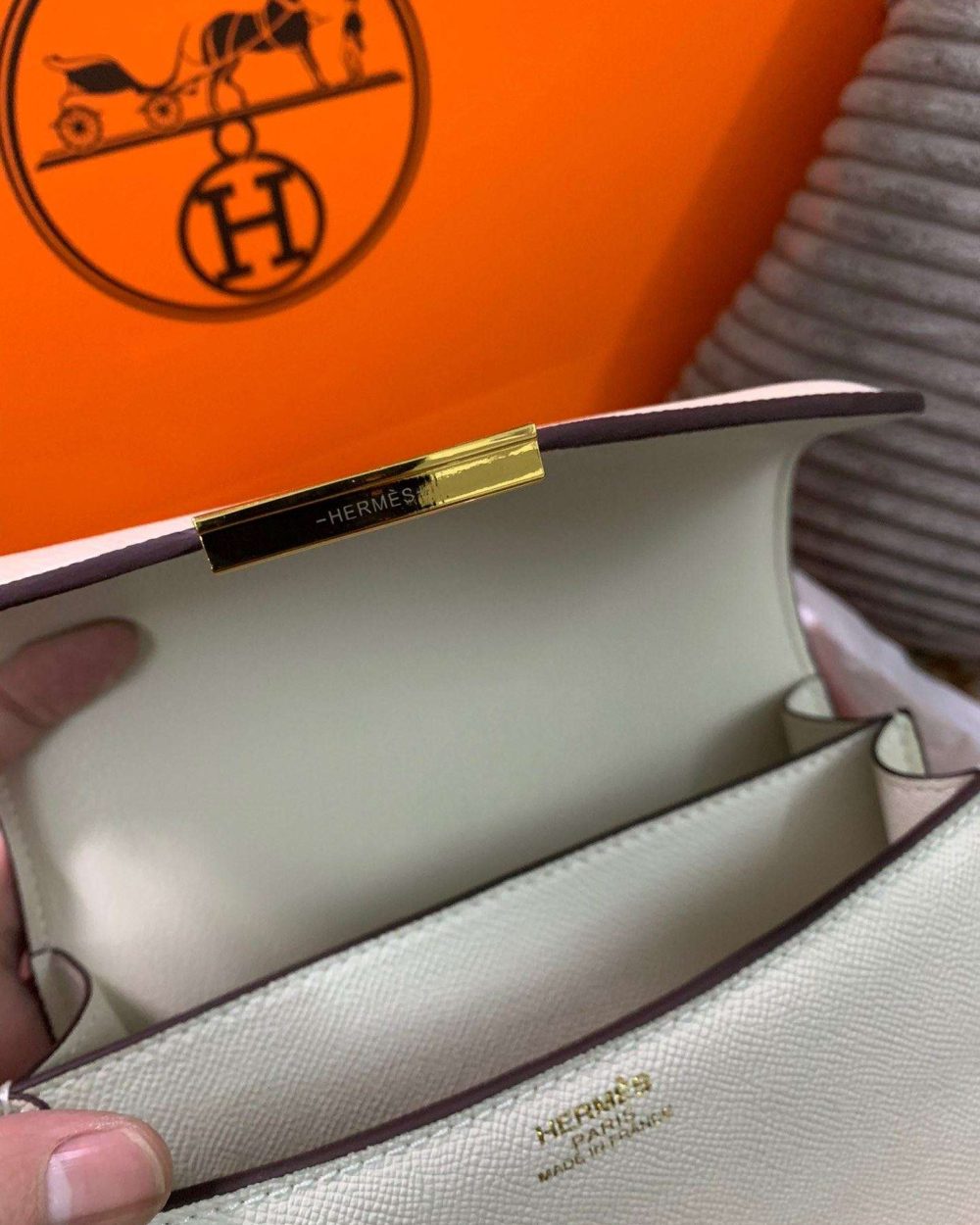 1:1 Replica Hermes Constance Black/Brown/Khaki Green/White For Women 19cm / 7.4in