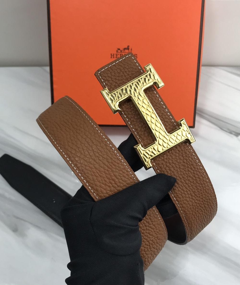 1:1 Replica Hermes Constance Martelee Belt Buckle & Reversible Brown For Women, Women Blet