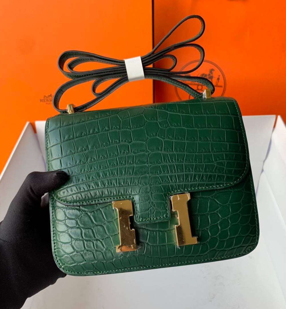 1:1 Replica Hermes Constance White/Grey/Green/Yellow For Women 19cm / 7.4in