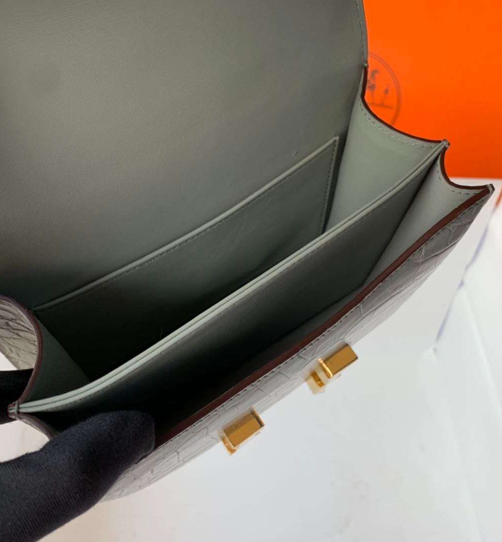 1:1 Replica Hermes Constance White/Grey/Green/Yellow For Women 19cm / 7.4in