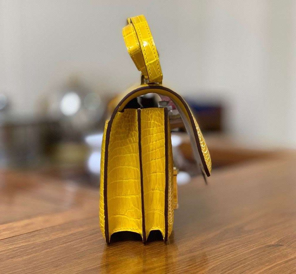 1:1 Replica Hermes Constance White/Grey/Green/Yellow For Women 19cm / 7.4in