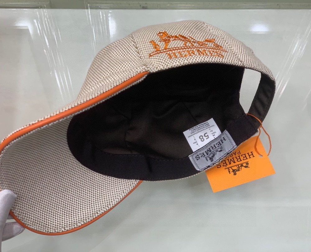 Hermes Davis H Primavera Cap Beige Hermes Cap