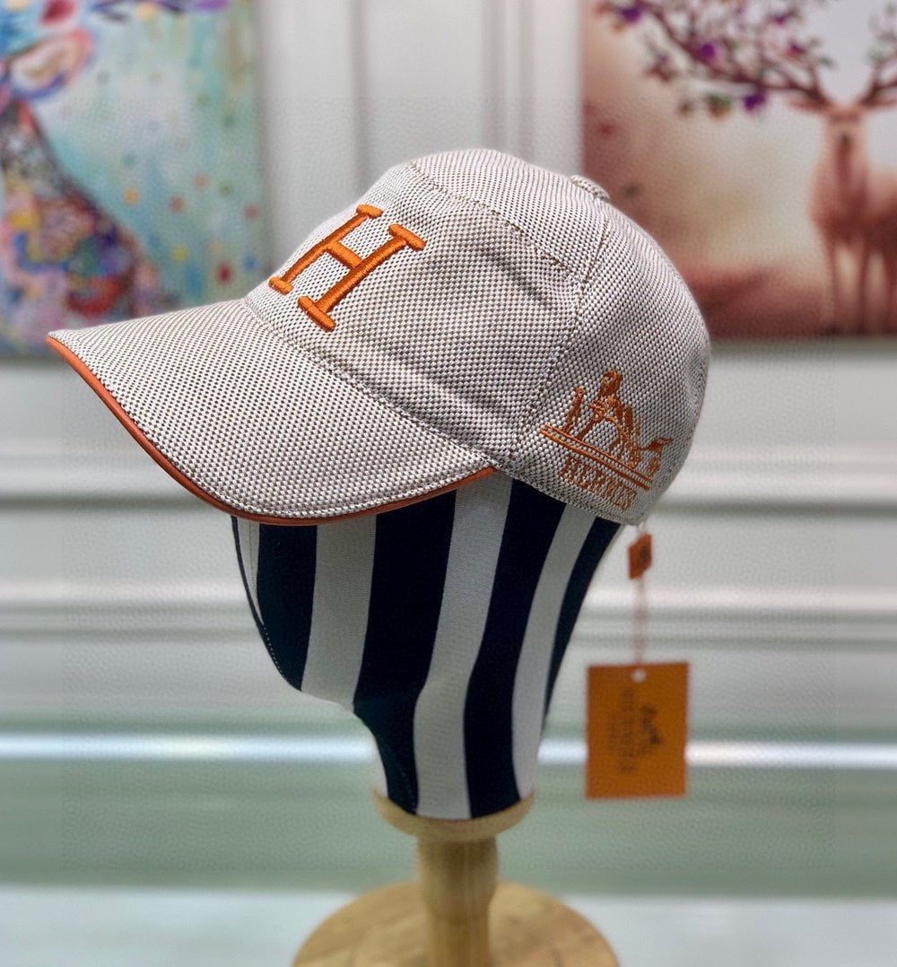 Hermes Davis H Primavera Cap Beige Hermes Cap