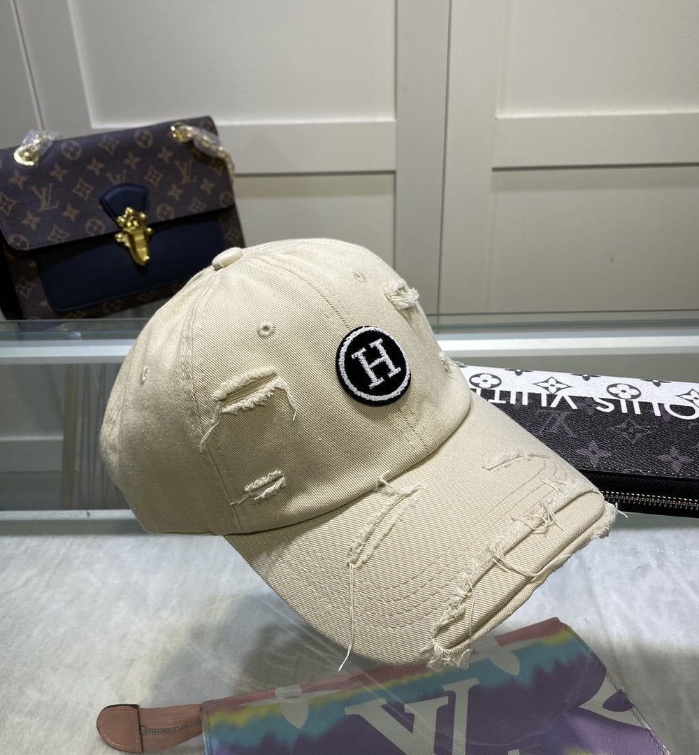 Hermes Davis H Primavera Cap Beige Hermes Cap