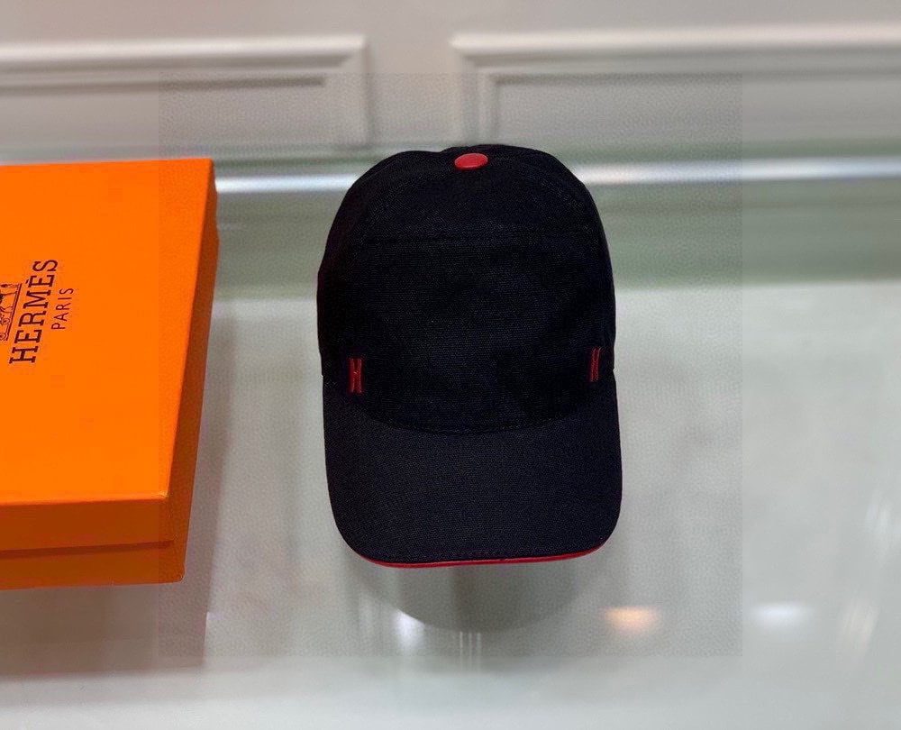 Hermes Davis H Primavera Cap Black Hermes Cap