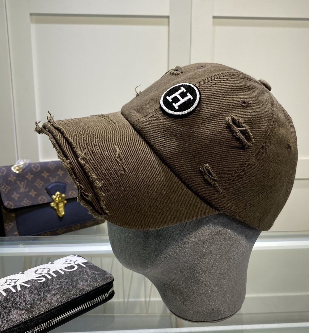 Hermes Davis H Primavera Cap Brown Hermes Cap