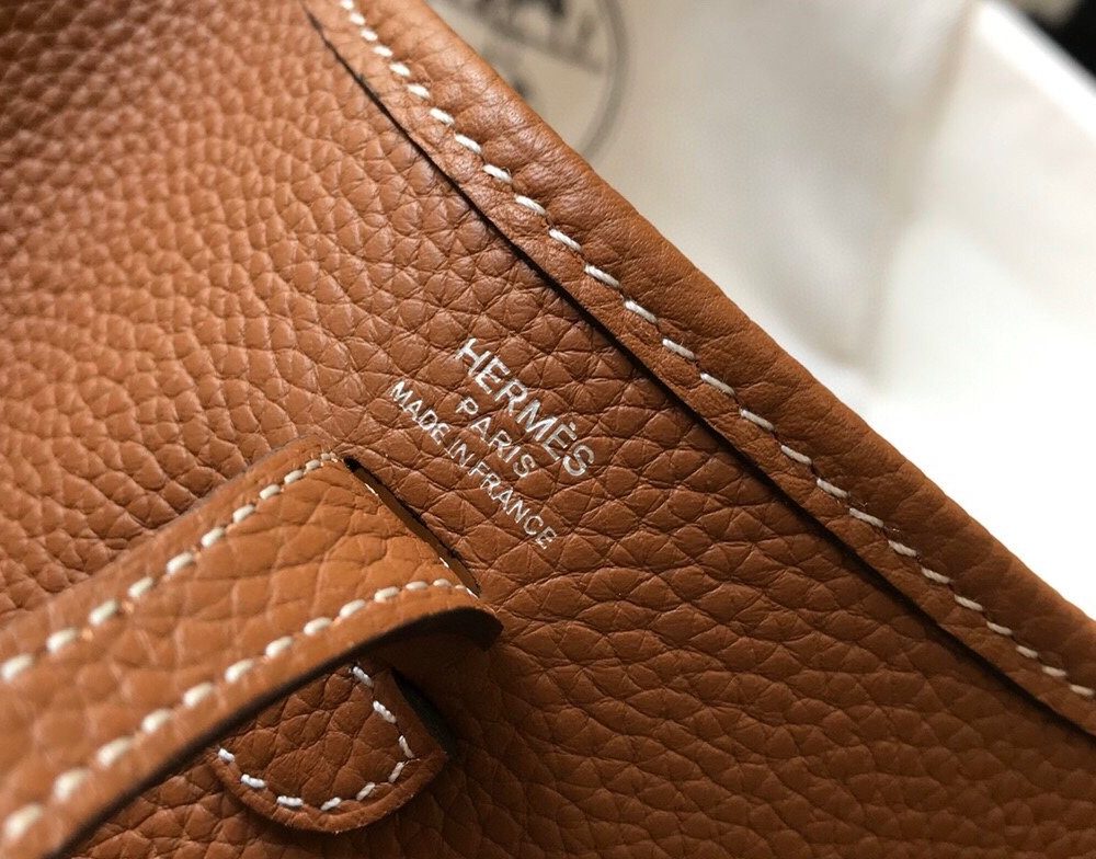 1:1 Replica Hermes Evelyne 16 Amazone Bag Brown With Silver-Toned Hardware For Women, Women's Shoulder And Crossbody Bags 6.3in/16cm