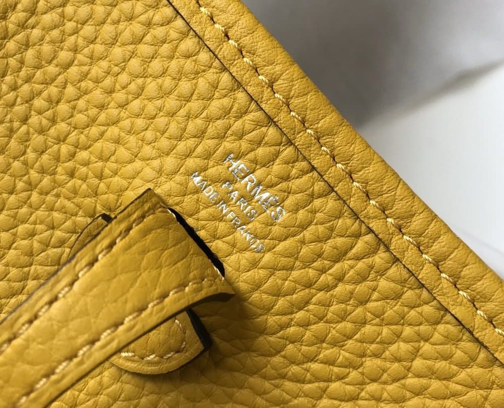 1:1 Replica Hermes Evelyne 16 Amazone Bag Yellow With Silver-Toned Hardware For Women, Women's Shoulder And Crossbody Bags 6.3in/16cm