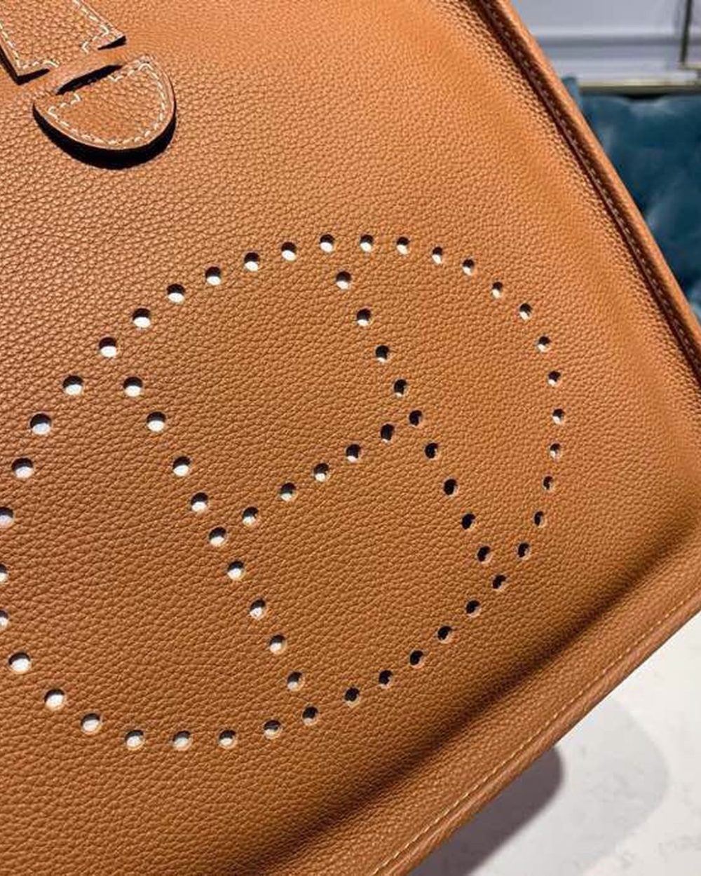 1:1 Replica Hermes Evelyne III 29 Bag Brown With Silver-Toned Hardware For Women, Women's Shoulder And Crossbody Bags 11.4in/29cm H073599CC37