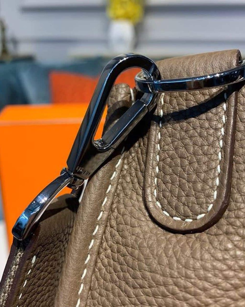 1:1 Replica Hermes Evelyne III GM Bag Brown For Women 11.8in/30cm