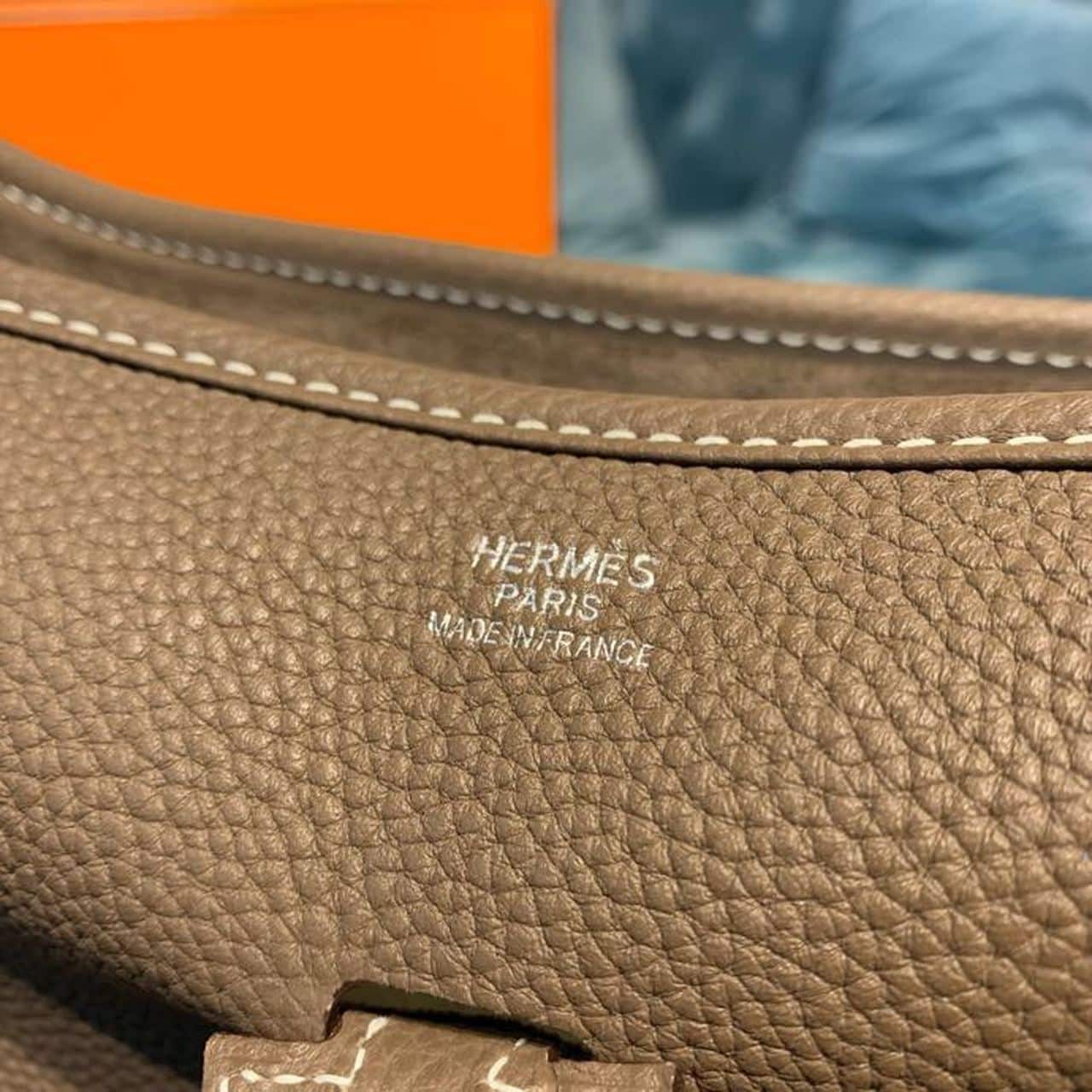 1:1 Replica Hermes Evelyne III GM Bag Brown For Women 11.8in/30cm - Image 7