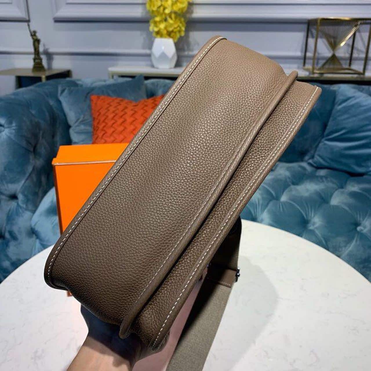 1:1 Replica Hermes Evelyne III GM Bag Brown For Women 11.8in/30cm - Image 4