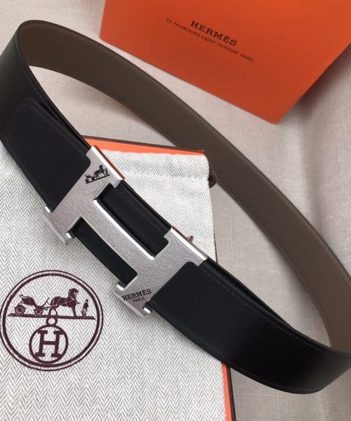 1:1 Replica Hermes H Belt Buckle & Reversible Black For Women, Women Belt