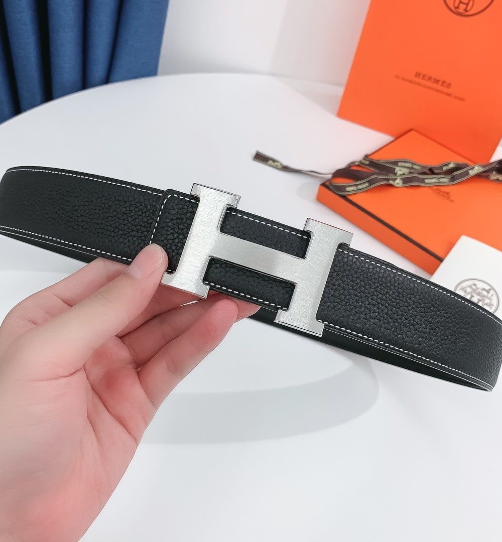 1:1 Replica Hermes H Belt Buckle & Reversible Black For Women, Women Belt