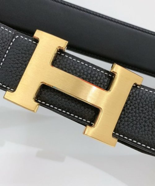 1:1 Replica Hermes H Belt Buckle & Reversible Black For Women, Women Belt