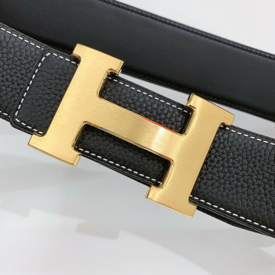 1:1 Replica Hermes H Belt Buckle & Reversible Black For Women, Women Belt - Image 8