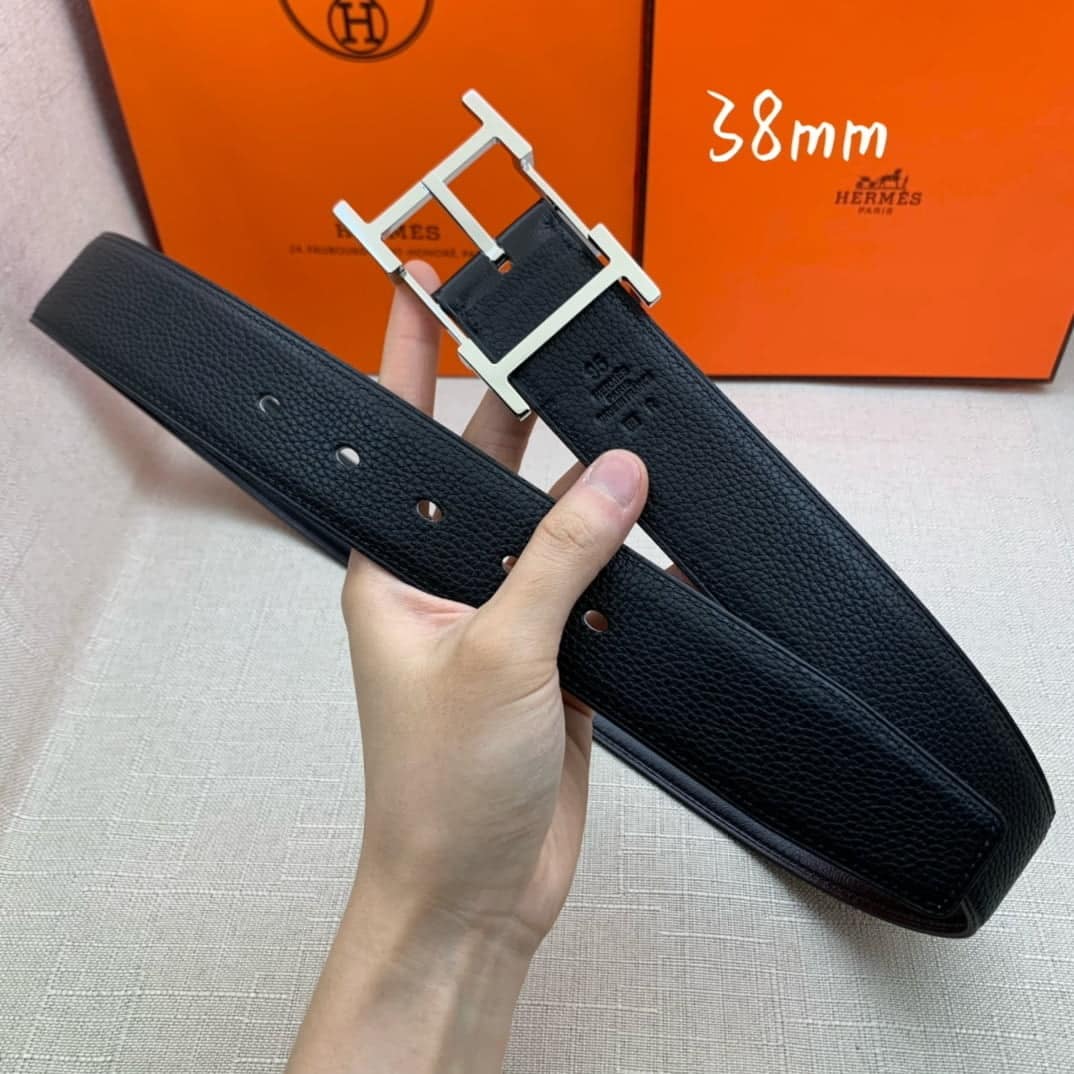 1:1 Replica Hermes H Belt Buckle & Reversible Black For Women, Women Belt - Image 6