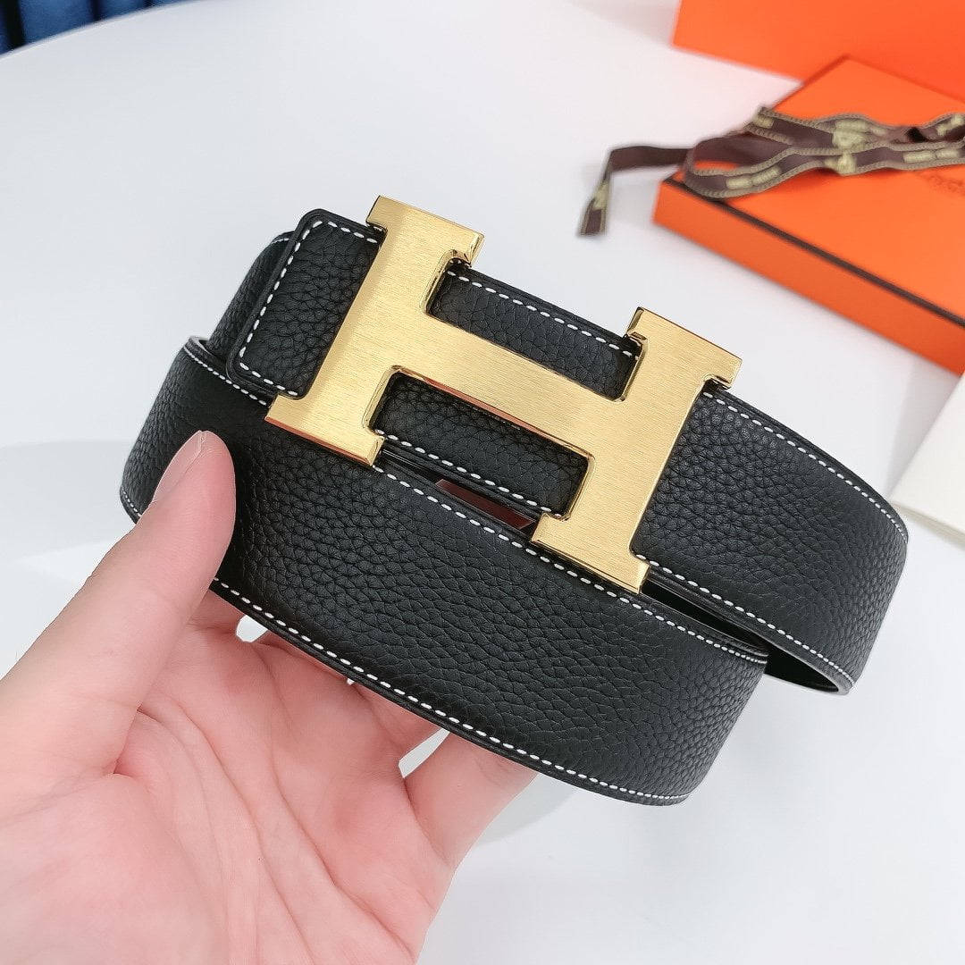 1:1 Replica Hermes H Belt Buckle & Reversible Black For Women, Women Belt - Image 5