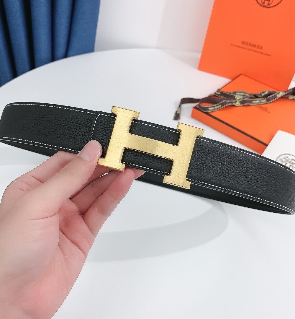 1:1 Replica Hermes H Belt Buckle & Reversible Black For Women, Women Belt