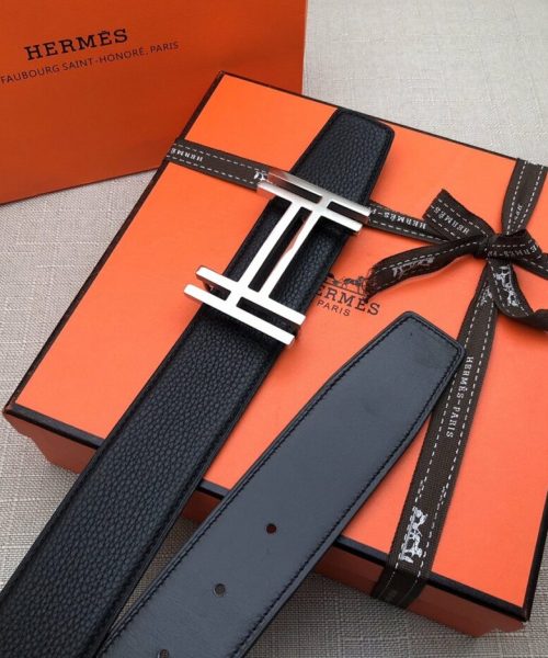 1:1 Replica Hermes H Belt Buckle & Reversible Black For Women, Women Belt