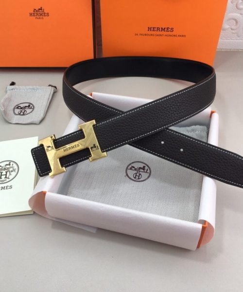 1:1 Replica Hermes H Belt Buckle & Reversible Black For Women, Women Belt