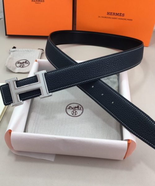 1:1 Replica Hermes H Belt Buckle & Reversible Black For Women, Women Belt