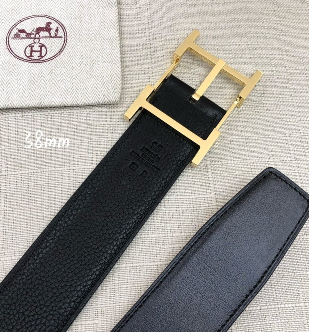 1:1 Replica Hermes H Belt Buckle & Reversible Black For Women, Women Belt